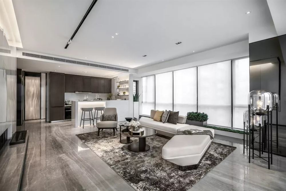 湛江市華盛城市花園輕奢風格四居室裝修案例