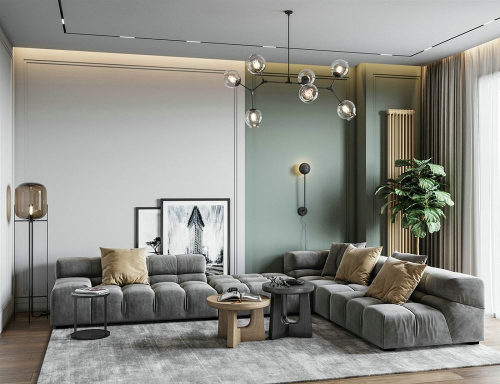 江門市萊茵華庭北歐風格三居室裝修案例