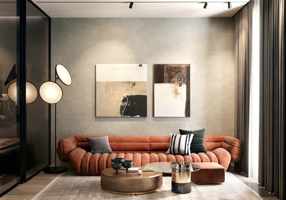 佛山市佛奧灣現代簡約風格公寓裝修案例