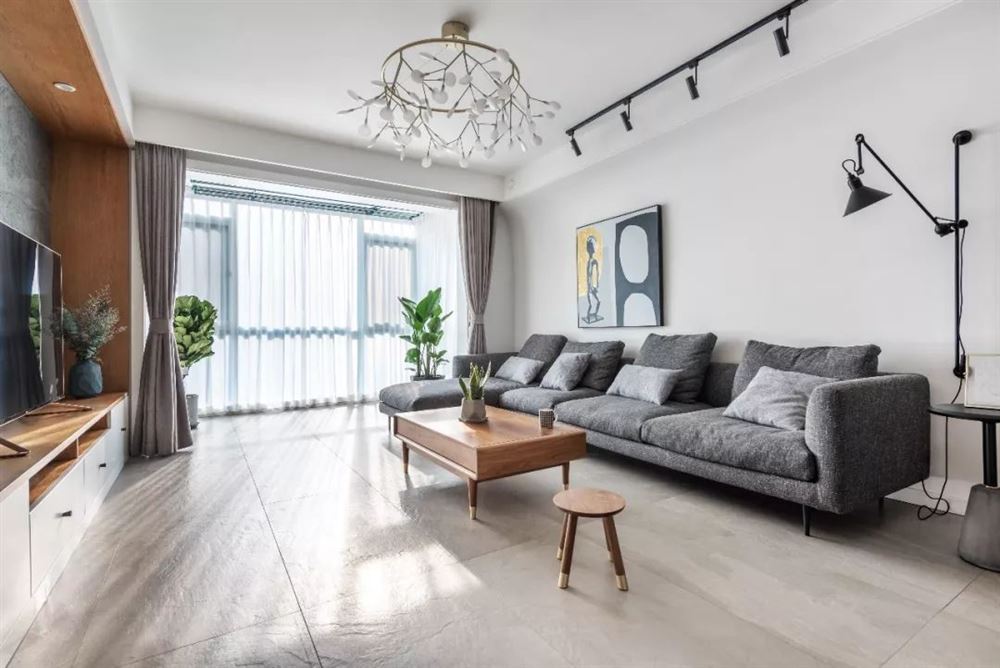 自貢市綠地新里城現(xiàn)代簡(jiǎn)約風(fēng)格四居室裝修案例