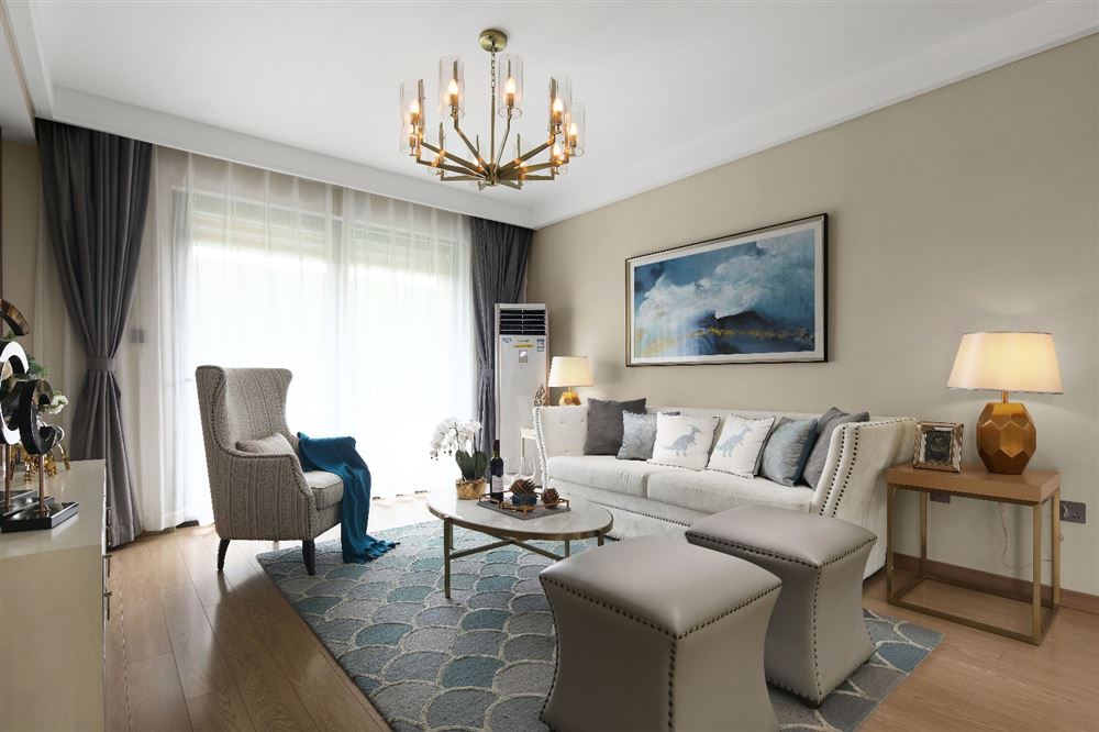 惠州市合生上觀國際歐式風格三居室裝修案例