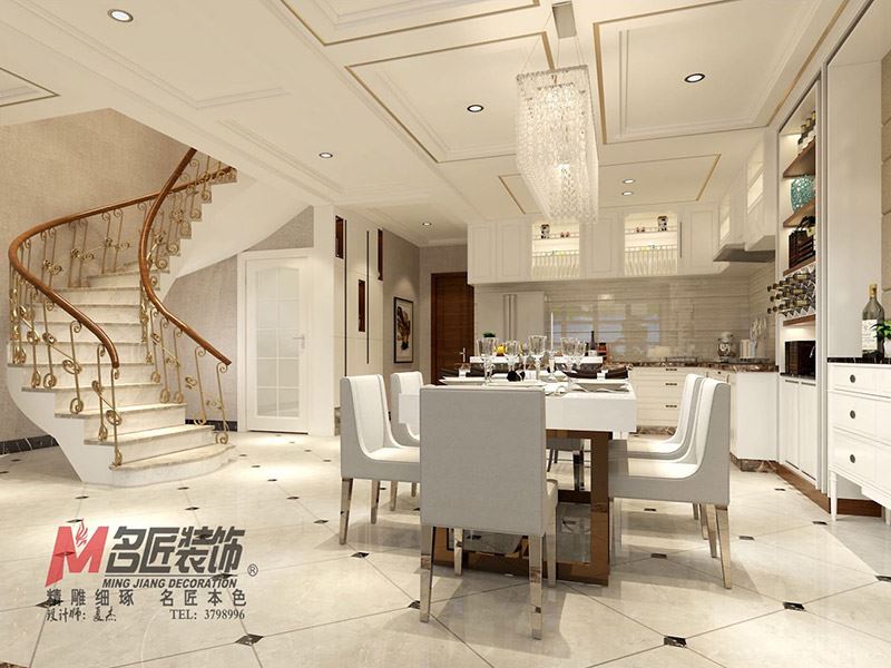 自貢市川南建材市場歐式風格別墅裝修案例