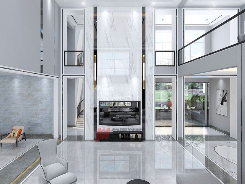 自貢市貢井區(qū)席草田居委會小區(qū)現(xiàn)代風(fēng)格別墅裝修案例