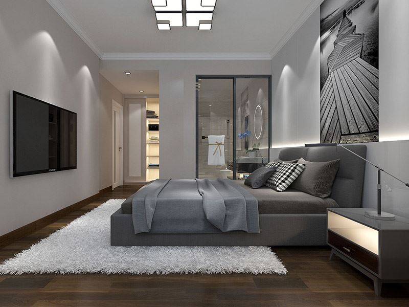 自貢市綠地新里城現(xiàn)代簡(jiǎn)約風(fēng)格平層裝修案例