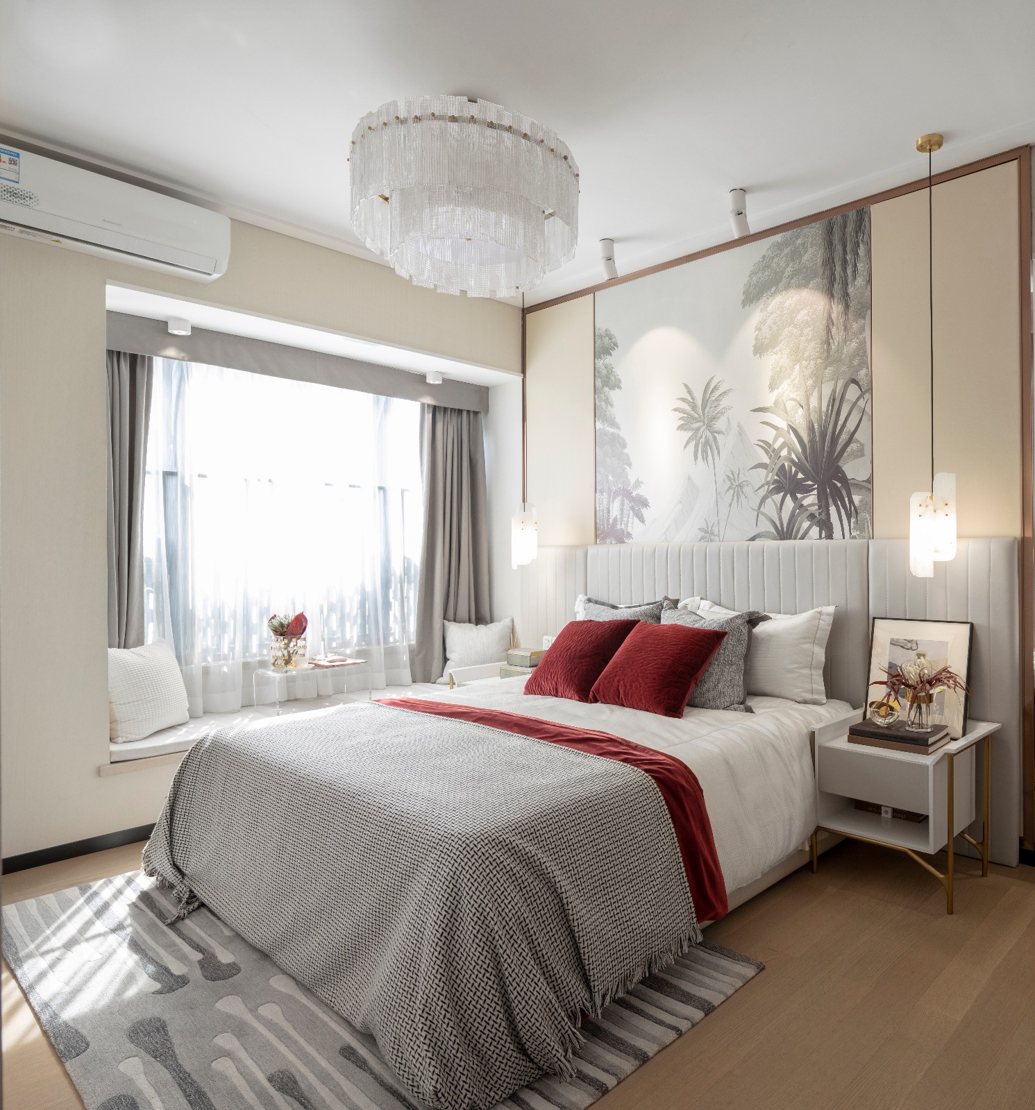 現代輕奢風格室內設計家裝案例-主臥 現代輕奢風格室內設計家裝案例-主臥
