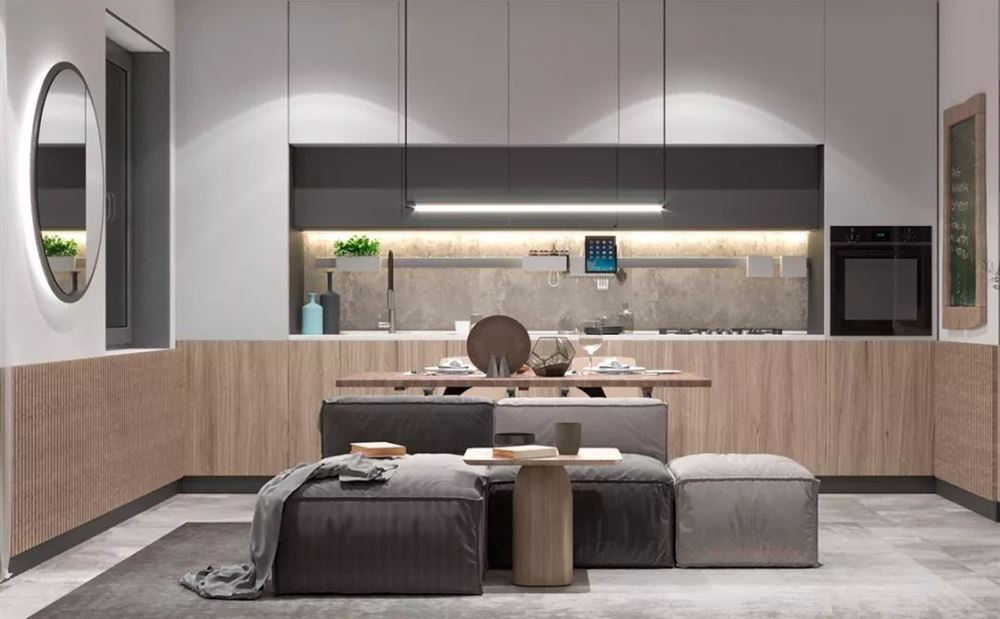 佛山市金地&middot;中南&middot;新城大境現代簡約風格公寓裝修案例