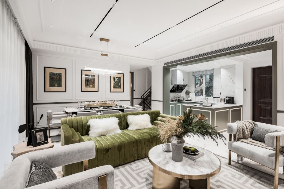 江門市綠茵高爾夫歐式風格復式裝修案例