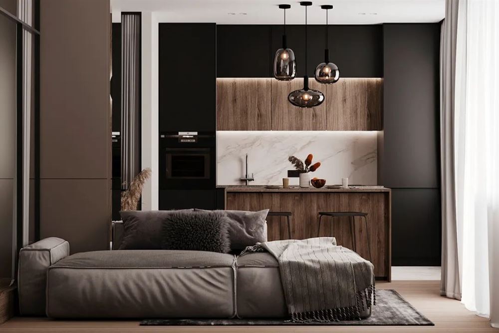 茂名市東城花園現(xiàn)代簡約風(fēng)格三居室裝修案例