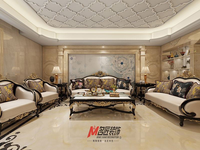 揭陽市漣漪園歐式風格三居室裝修案例