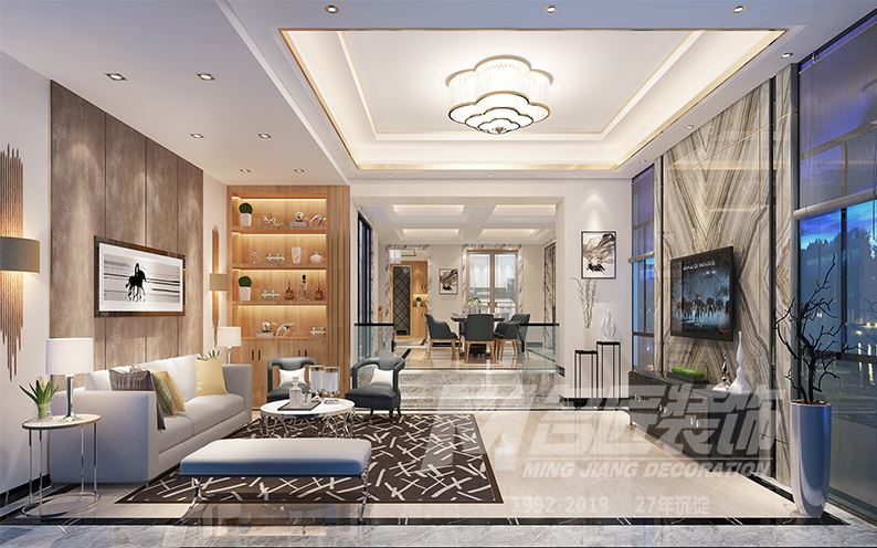 佛山市金科城現代簡約風格別墅裝修案例