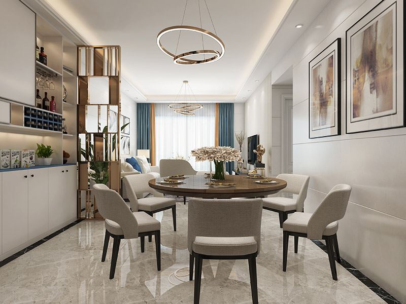 茂名市粵西明珠現代簡約風格三居室裝修案例