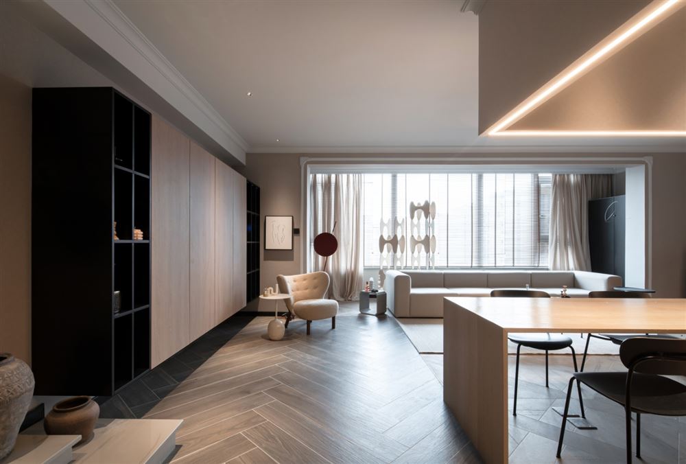 江門市銀泉花園現(xiàn)代簡約風(fēng)格三居室裝修案例