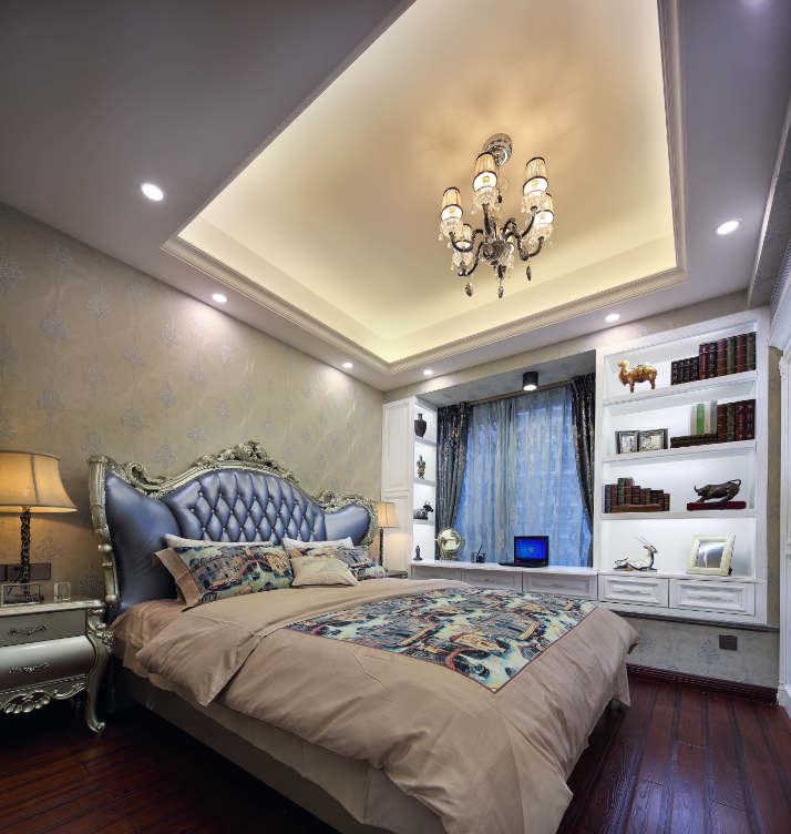 輕奢風格家裝設計室內裝修效果圖-臥室 輕奢風格家裝設計室內裝修效果圖-臥室