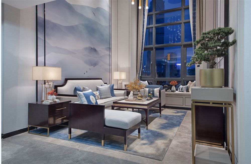 廣州市鴻成&middot;珠江玥新中式風格三居室裝修案例