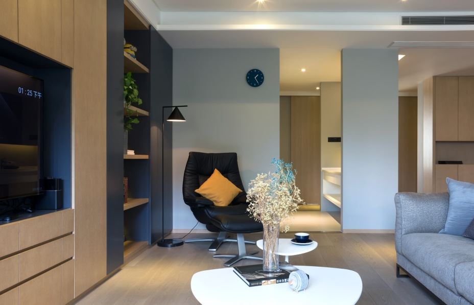 江門市春曉園現(xiàn)代簡(jiǎn)約風(fēng)格三居室裝修案例