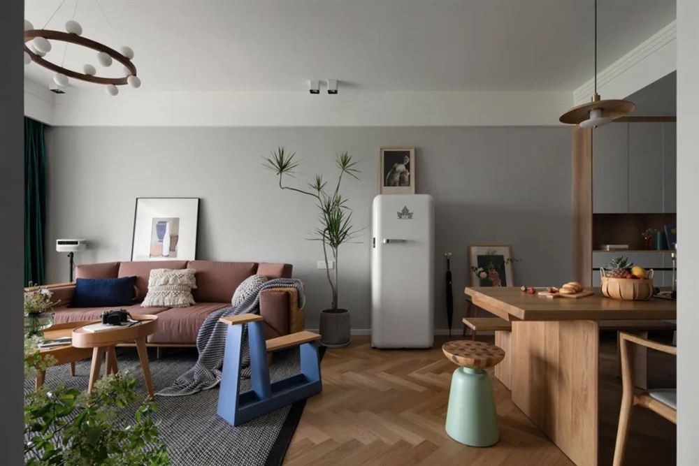 茂名市東城花園北歐風(fēng)格三居室裝修案例