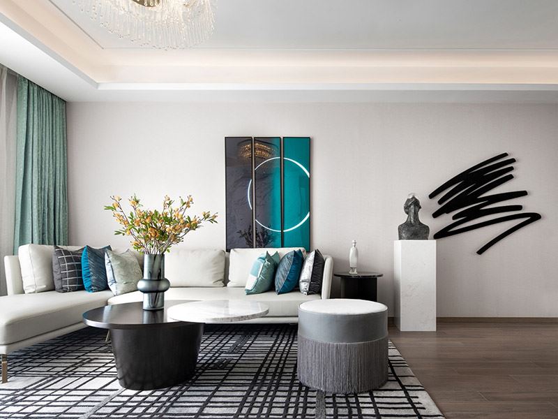 河源市東園二街四巷10號小區現代簡約風格三居室裝修案例