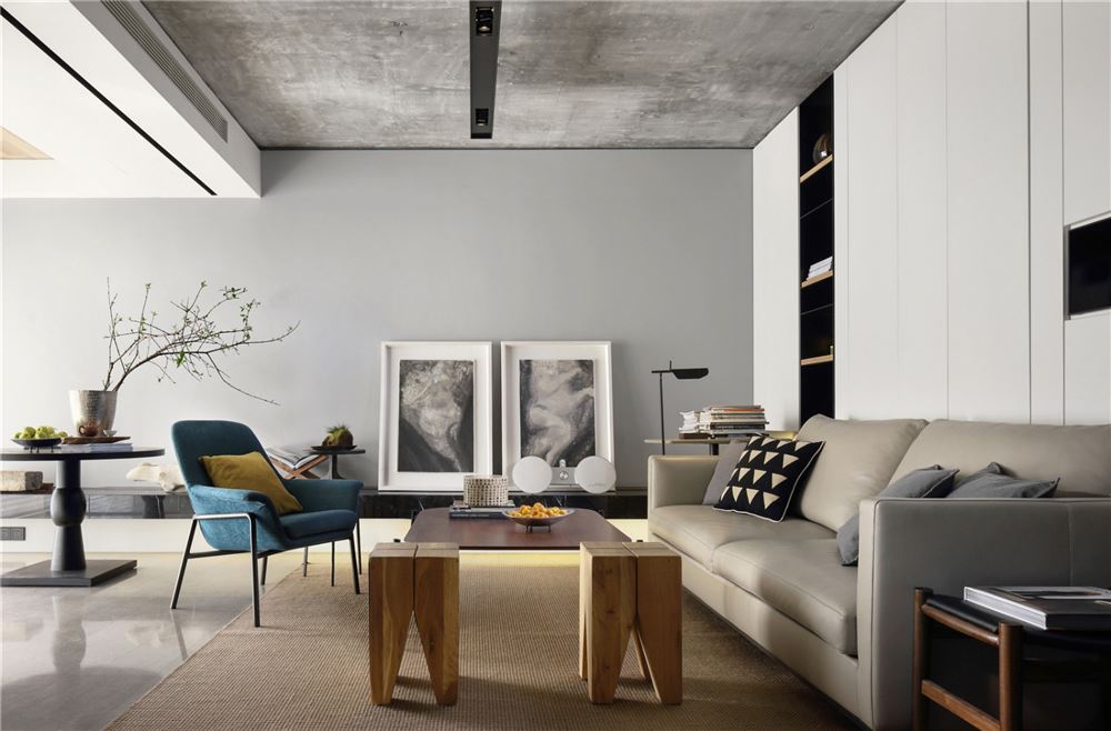 廣州市保利花城現代簡約風格三居室裝修案例