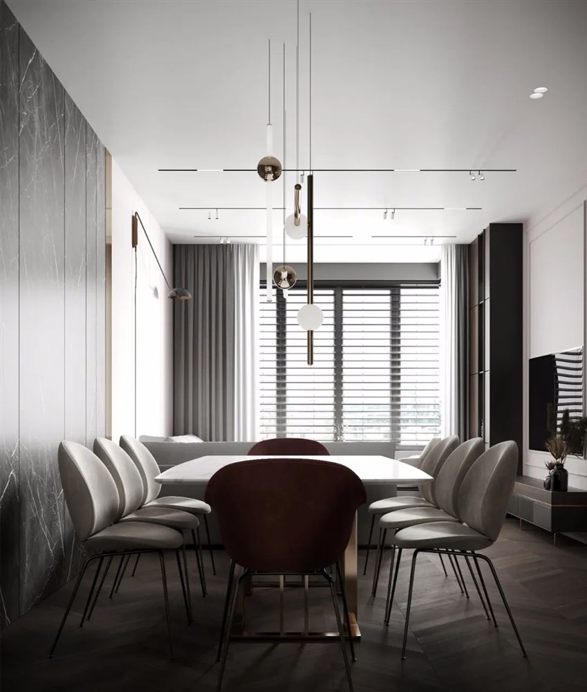 惠州市合生上觀國際現代簡約風格三居室裝修案例