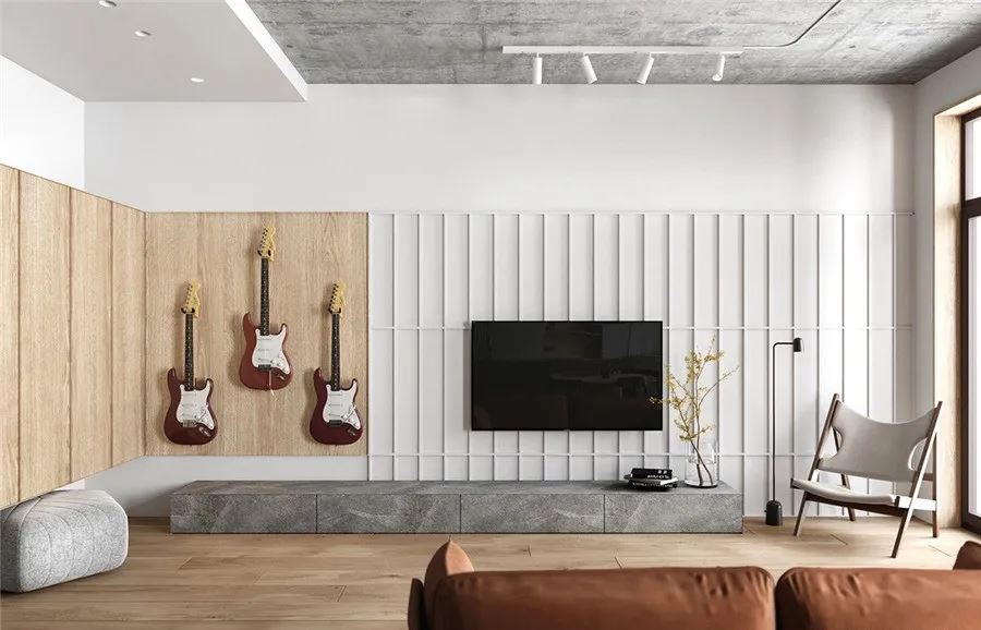 陽江市建華翡翠城現代簡約風格二居室裝修案例