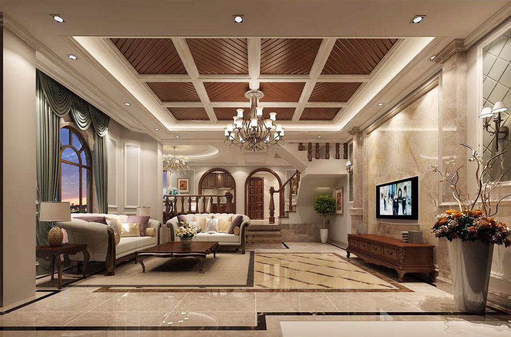 連云港市碧桂園&middot;玖璽臺美式風格別墅裝修案例