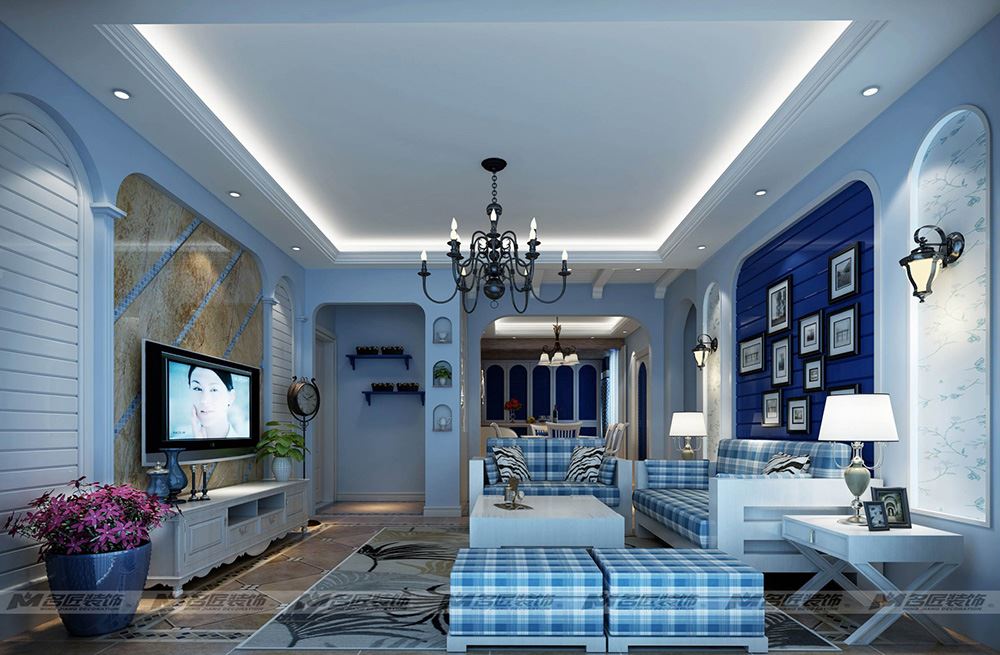 茂名市富怡華庭北歐風格三居室裝修案例