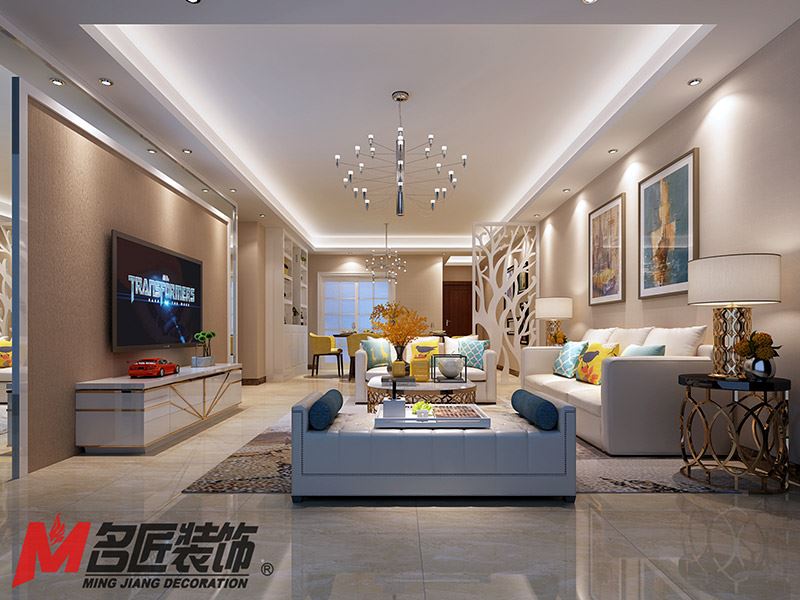 河源市翠林錦秀現(xiàn)代簡約風(fēng)格三居室裝修案例