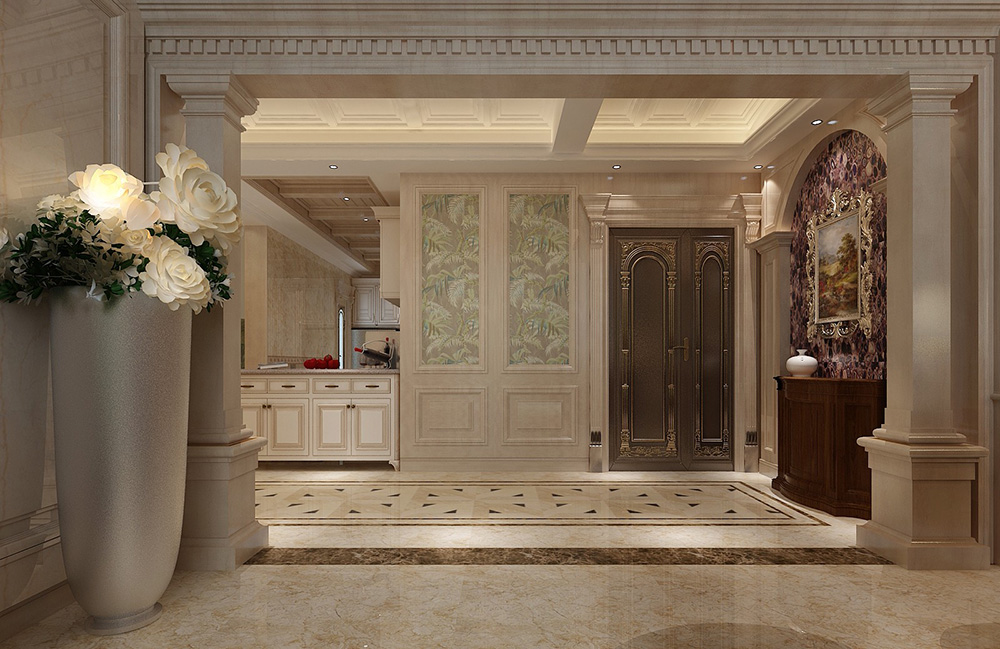 歐式風(fēng)格別墅裝修設(shè)計效果圖-美的御海東郡別墅460平米-別墅玄關(guān)裝修設(shè)計 歐式風(fēng)格別墅裝修設(shè)計效果圖-美的御海東郡別墅460平米-別墅玄關(guān)裝修設(shè)計