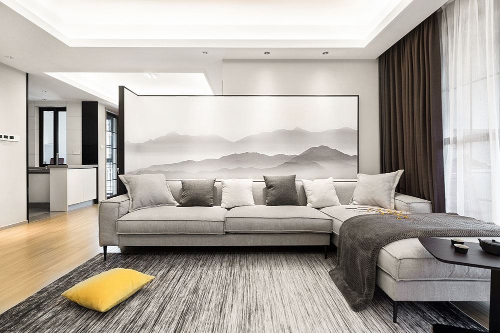 江門市方圓&middot;云山詩意(鶴山)新中式風格四居室裝修案例