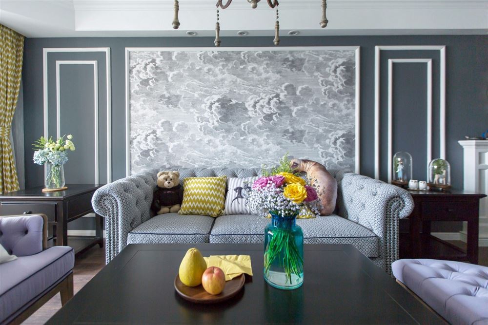 湛江市昌盛商住樓美式風(fēng)格三居室裝修案例