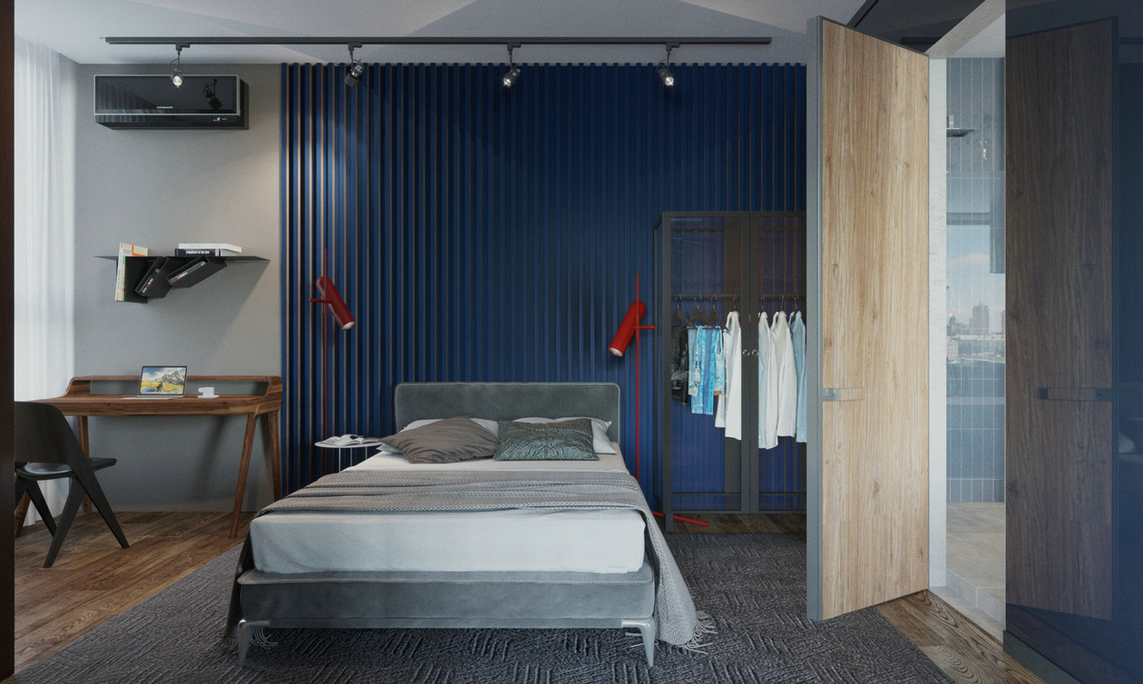 佛山裝修公司北歐風格室內裝修效果圖-臥室 佛山裝修公司北歐風格室內裝修效果圖-臥室