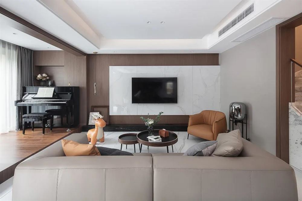 江門市東慶北路小區現代簡約風格三居室裝修案例