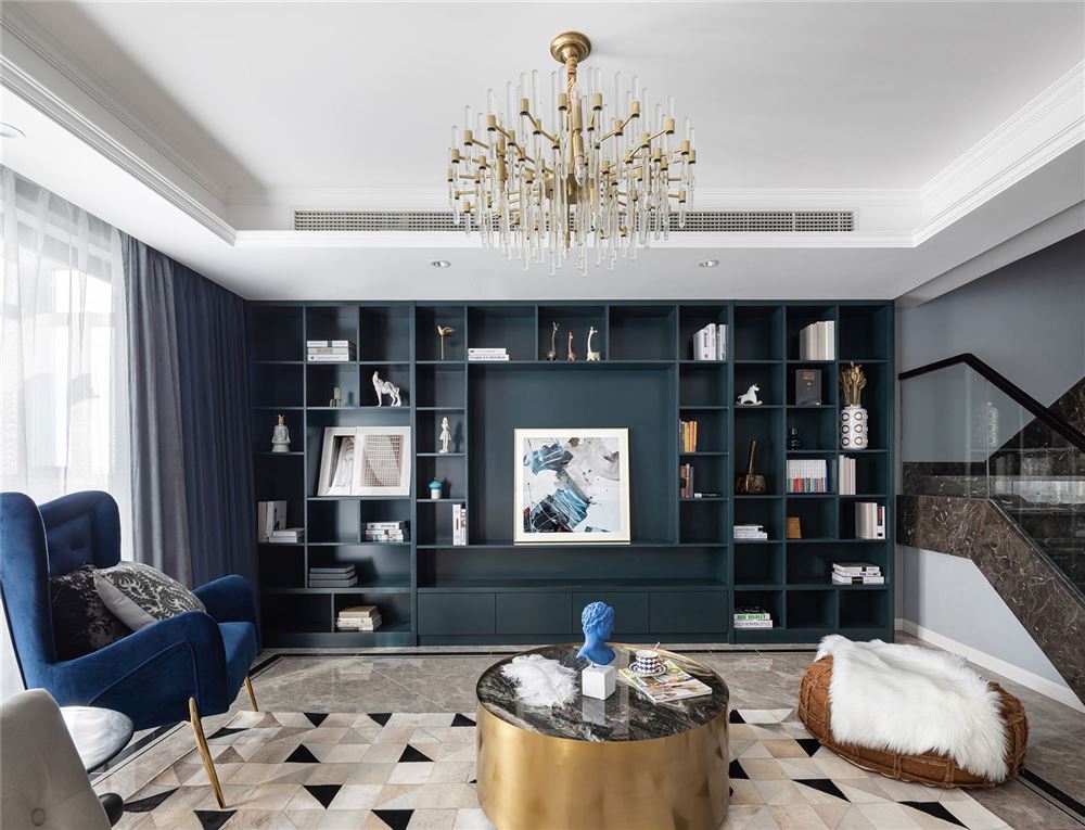 惠州市中天彩虹城美式風格四居室裝修案例