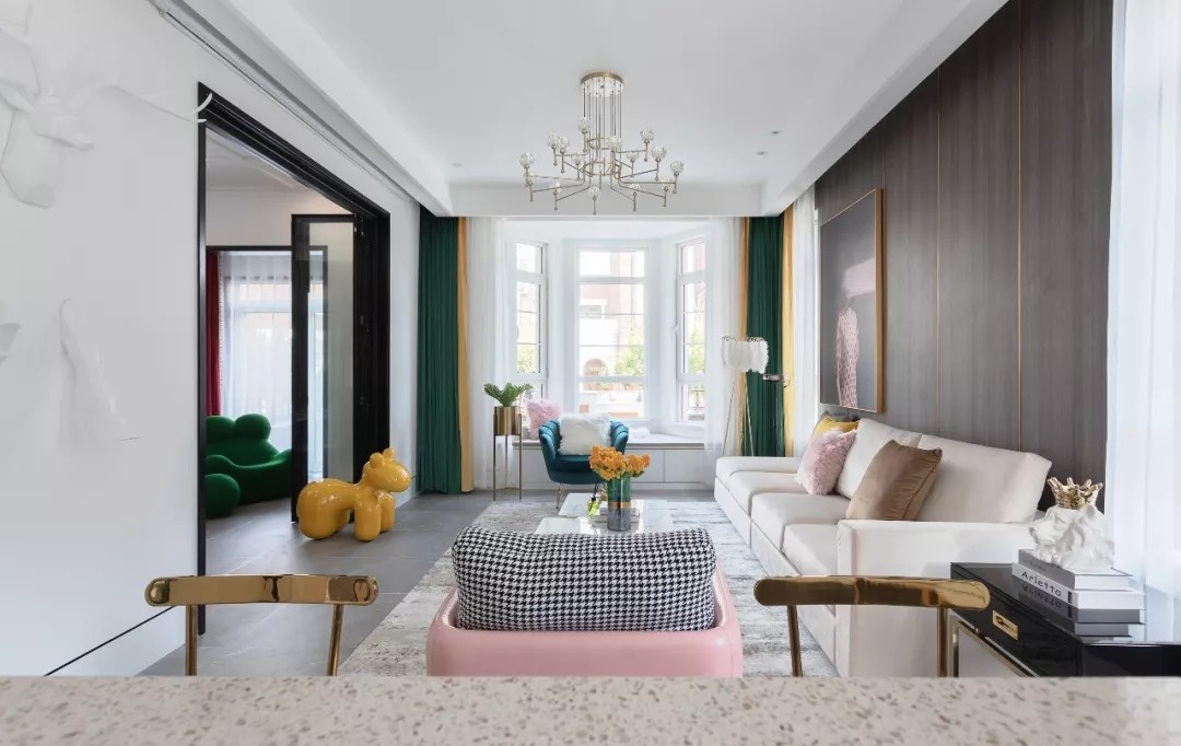 裝修公司輕奢風格別墅裝修效果圖-客廳 裝修公司輕奢風格別墅裝修效果圖-客廳