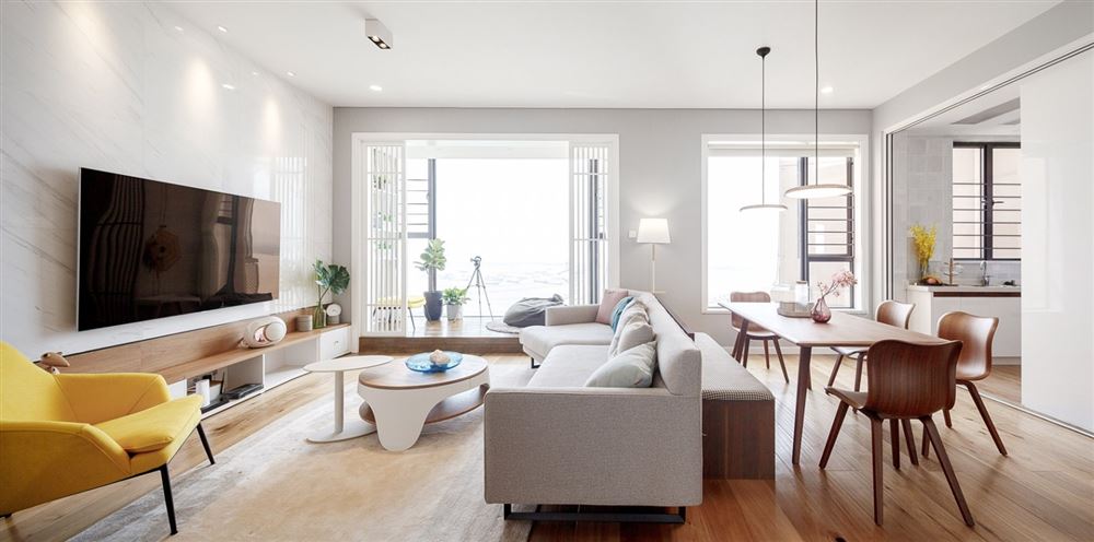 江門市鶴山堅美園北歐風格三居室裝修案例