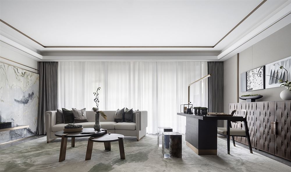 佛山市金地&middot;招商臻玥府現代簡約風格四居室裝修案例