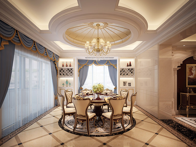 潮州市濱江雅居輕奢風格別墅裝修案例