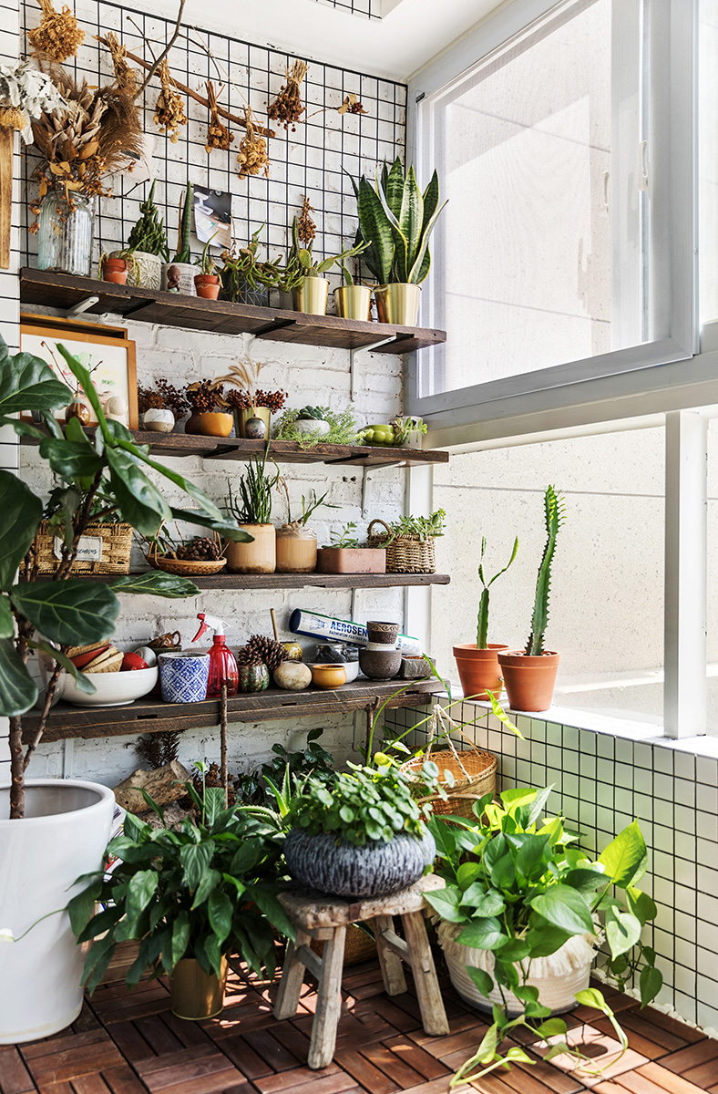 原木北歐風(fēng)室內(nèi)設(shè)計(jì)，帶著年輕人奮斗上進(jìn)心裝飾的溫馨小窩-陽臺(tái)