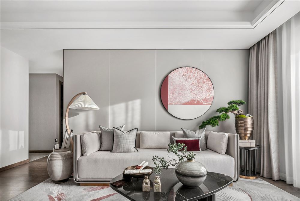 湛江市雷州國際廣場輕奢風格三居室裝修案例