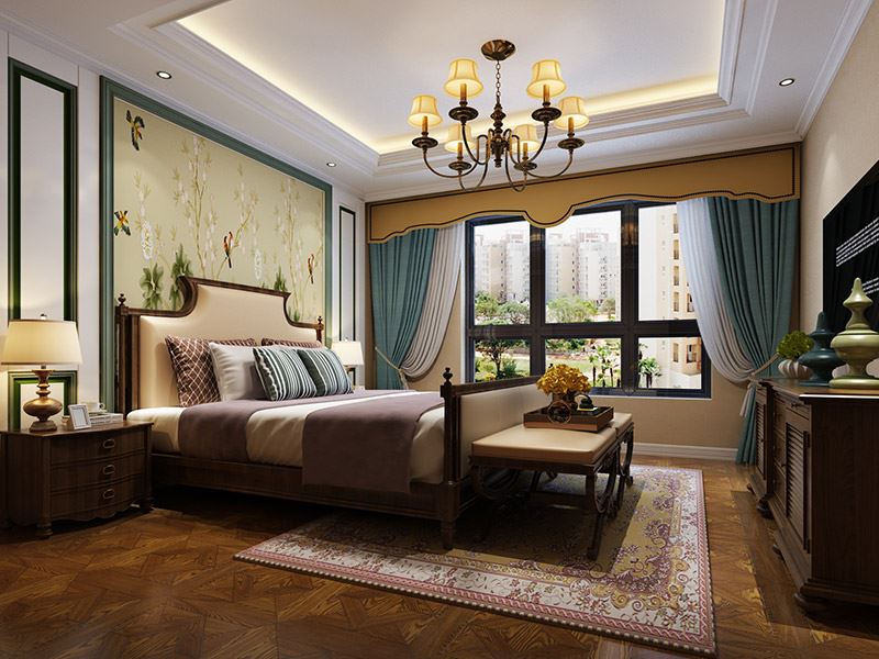 泰州市春江花城歐式風格三居室裝修案例