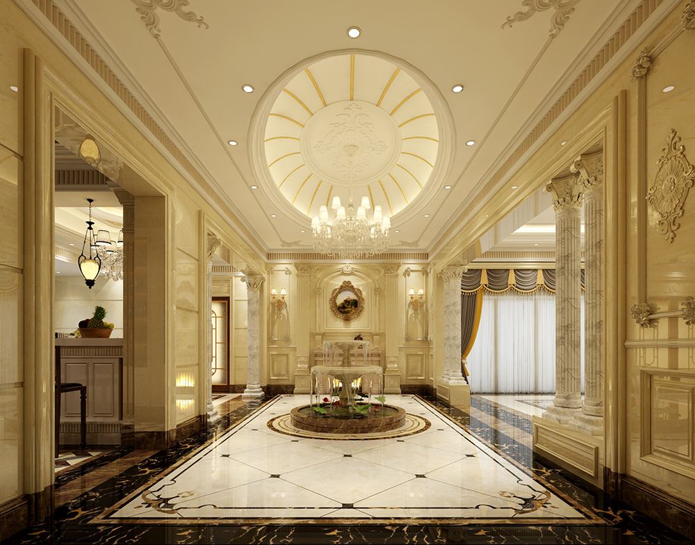 佛山市保利閱江臺(tái)歐式風(fēng)格別墅裝修案例