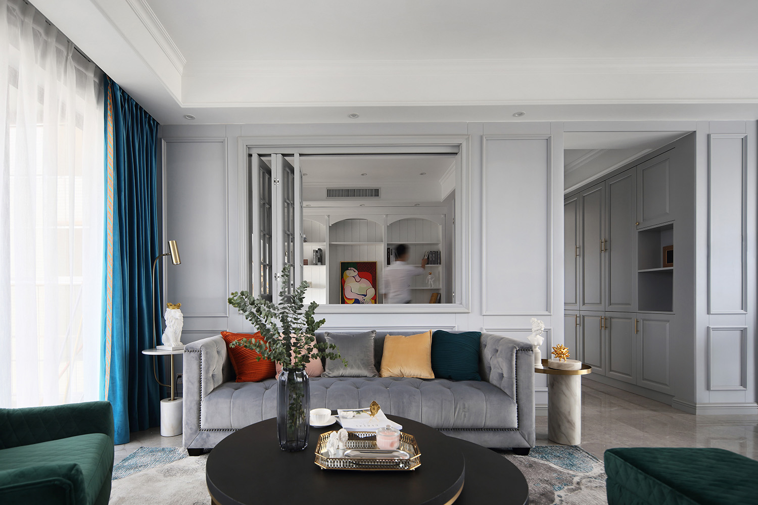 美式簡約風格室內家裝案例效果圖-客廳沙發 美式簡約風格室內家裝案例效果圖-客廳沙發