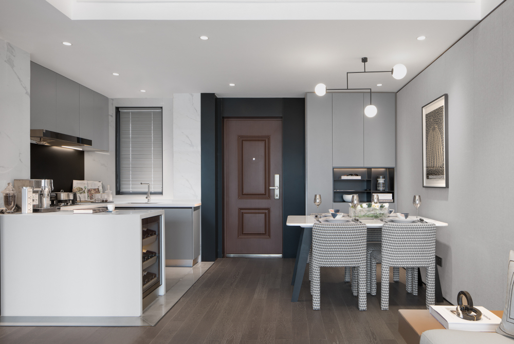 現代前衛風格室內家裝案例效果圖-玄關 現代前衛風格室內家裝案例效果圖-玄關