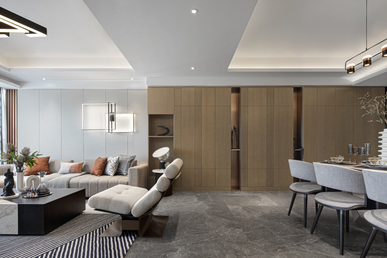 現(xiàn)代輕奢風(fēng)格室內(nèi)設(shè)計(jì)家裝案例-客餐廳 現(xiàn)代輕奢風(fēng)格室內(nèi)設(shè)計(jì)家裝案例-客餐廳