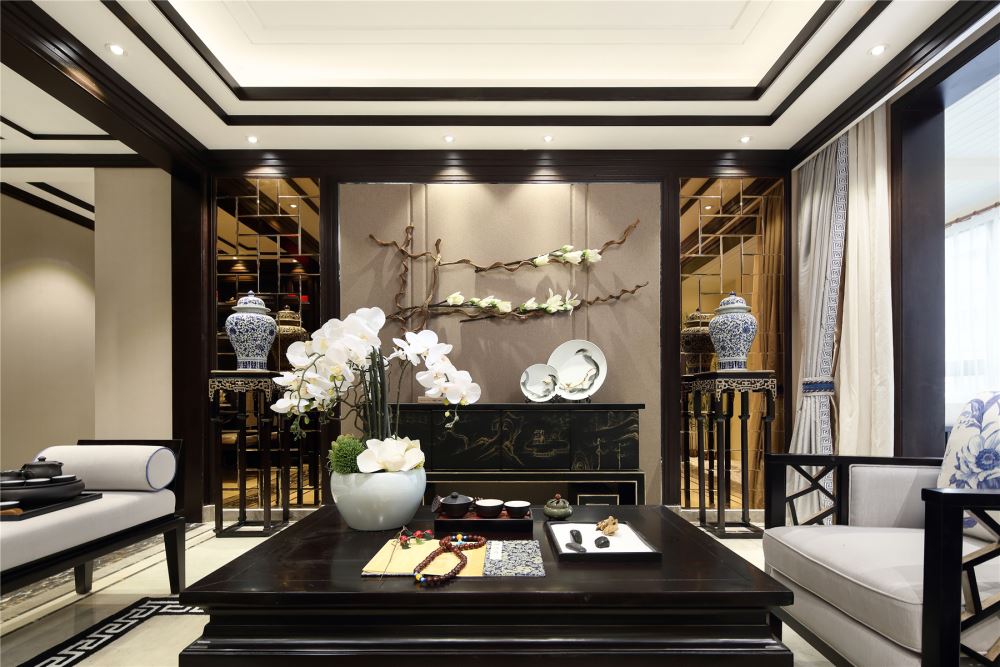 江門市幸福新村新古典風(fēng)格四居室裝修案例