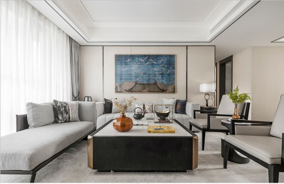 江門市春曉園新中式風(fēng)格四居室裝修案例