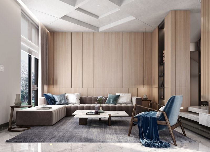 江門市十里方圓新中式風格別墅裝修案例