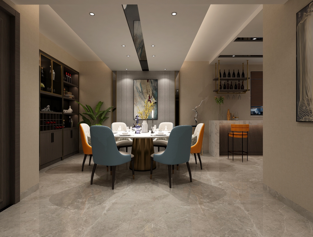 嘉興市碧桂園&middot;楓景尚院現代風格三居室裝修案例