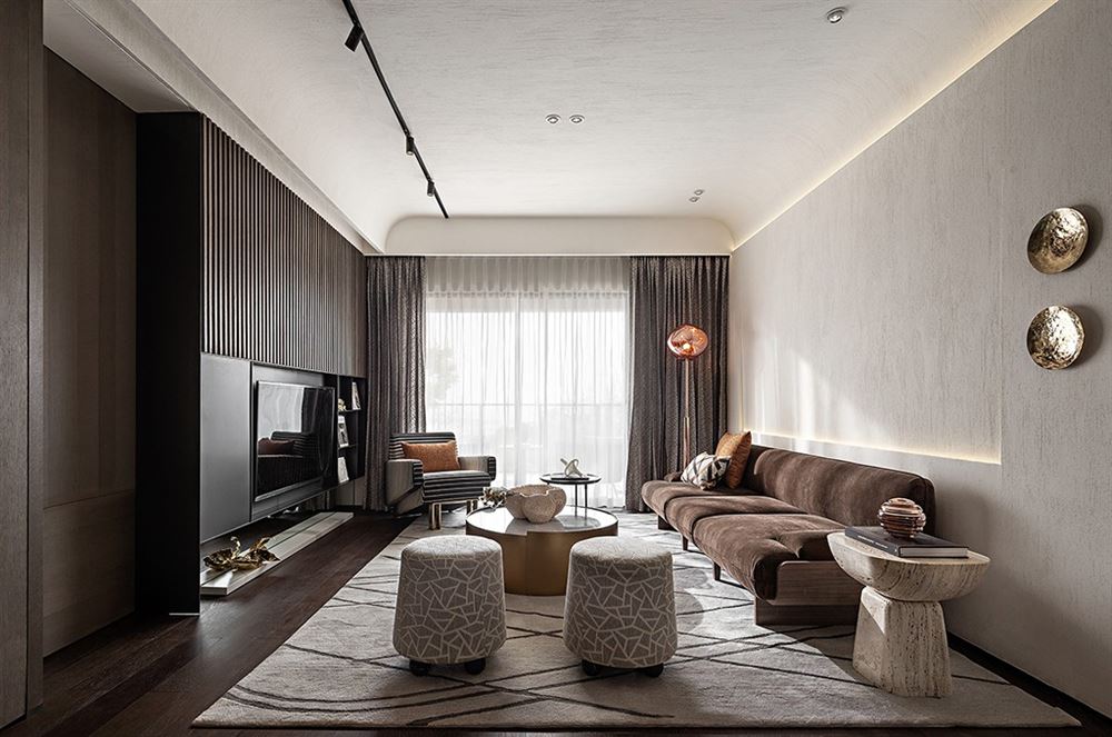 昭通市鳳凰鎮家屬區現代簡約風格四居室裝修案例