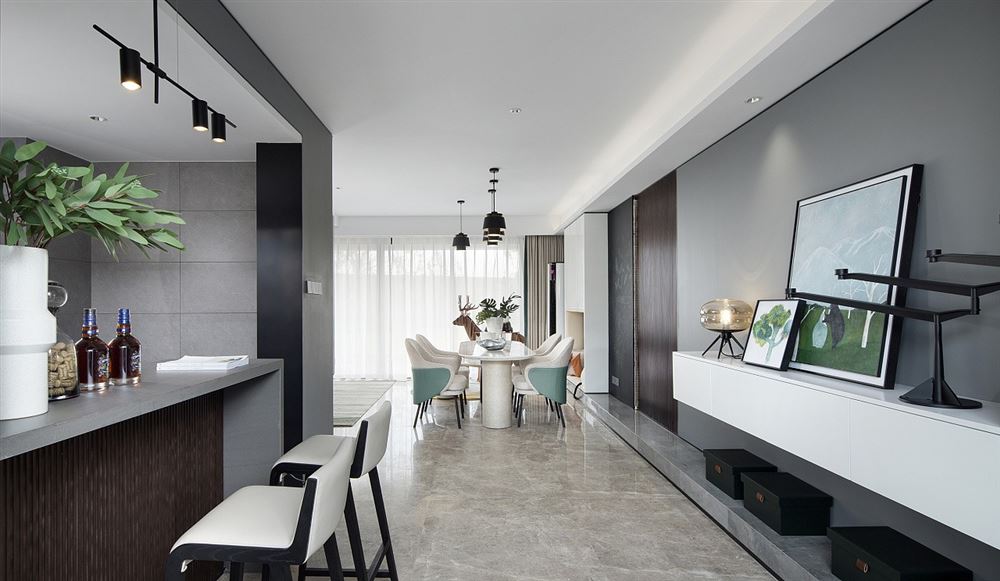 茂名市鳳凰城現代簡約風格三居室裝修案例